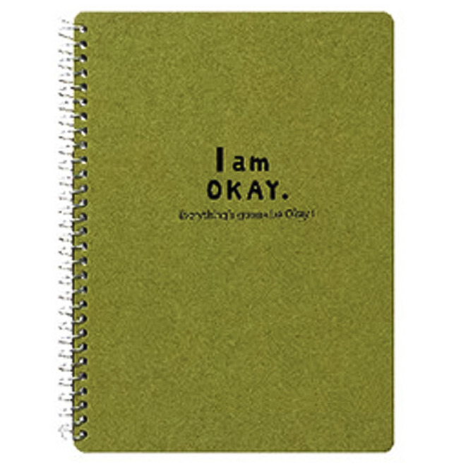 I am Okay 36K側翻筆記 綠 BN-3693B