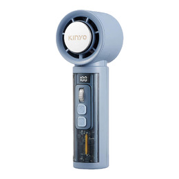 KINYO 裸透冰機充電風扇 藍 UF-3150BU