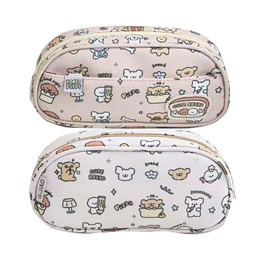 萌趣小狗雙層大容量筆袋(款式隨機出貨)