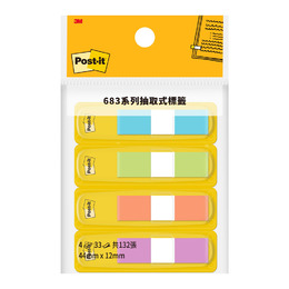 3M 利貼繽紛四色指示標籤