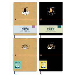 2026 簡單生活 32K雙色跨年紙書衣手冊