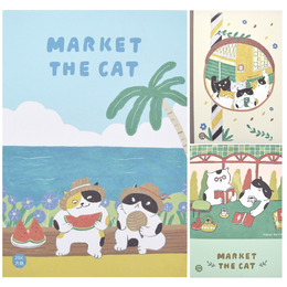 阿喵菜市場25K方格固頁筆記本