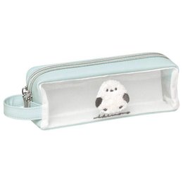 超薄雙拉鍊刺繡筆袋