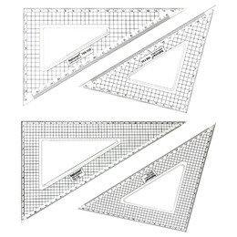 Nationart 方眼三角板 20cm/30cm T05-T20