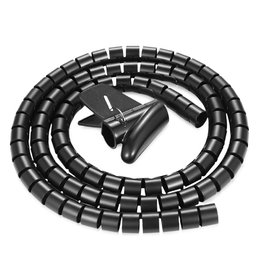 PowerSync纏繞管保護套電線理線器-黑色1.5M/3M