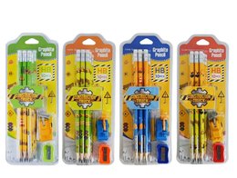 三角HB鉛筆10入-工程車 (顏色隨機出貨)