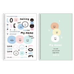 50K活頁PP 橫線手冊-微笑滿滿