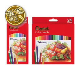 Pentel Color Pencils 彩色鉛筆12色/24色 CB8 (可選印刷或無印刷版)