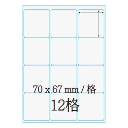 鐳射標籤70*67m L7067