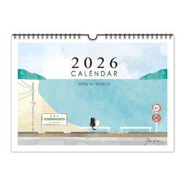 2026 渲染風橫A4掛曆