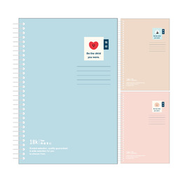 18K 小小微笑活頁橫線筆記本