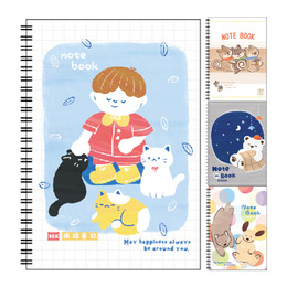 築樂 32K線圈橫線筆記本(款式隨機出貨)