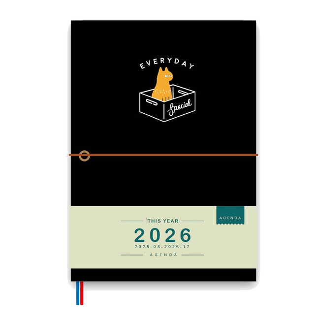 2026 簡單生活 32K雙色跨年紙書衣手冊
