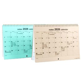 2026年可掛式雙圈月曆+筆記