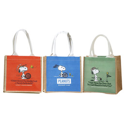 史努比 雙面棉麻萬用袋(款式隨機出貨)