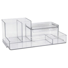 透明多功能款收納筆筒