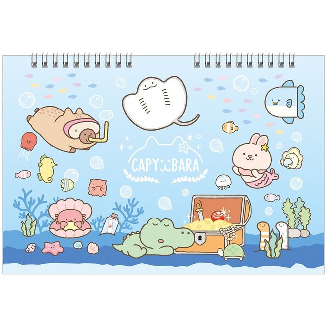 水豚8K素描剪貼簿