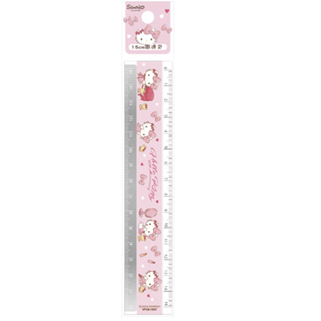 三麗鷗鐵邊尺15CM