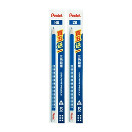 Pentel 三角鉛筆 6入