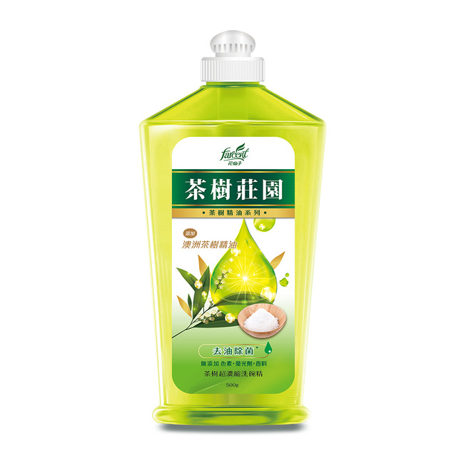 (網路限定販售)花仙子-茶樹莊園茶樹超濃縮洗碗精500g(無壓頭款)
