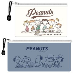 SNOOPY(古典糸)皮質拉鍊袋(S/M) (款式隨機出貨)