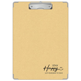 A4牛皮燙金直板夾 開心