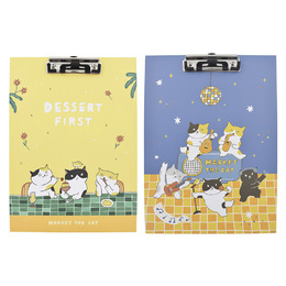 阿喵菜市場 A4板夾 (附筆夾)