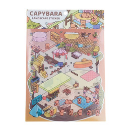 CAPYBARA 3D立體造景貼紙