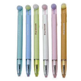 絨球按動中性筆 藍芯(款式隨機出貨)