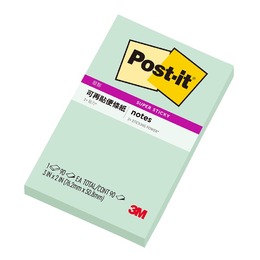 3M 3*2狠黏便條紙-薄荷色 632S-11