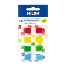 MILAN抽取式分頁標籤貼45*12mm 4色 140張