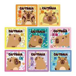 水豚寶(繽紛系列)方型連續印章(款式隨機出貨)