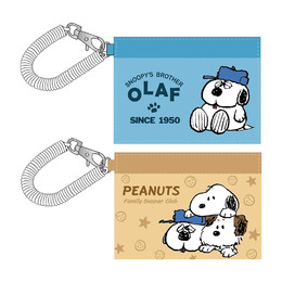 SNOOPY(OLAF)皮質多功能票卡夾(款式隨機出貨)