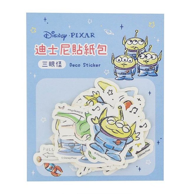 迪士尼貼紙包-三眼怪 維尼