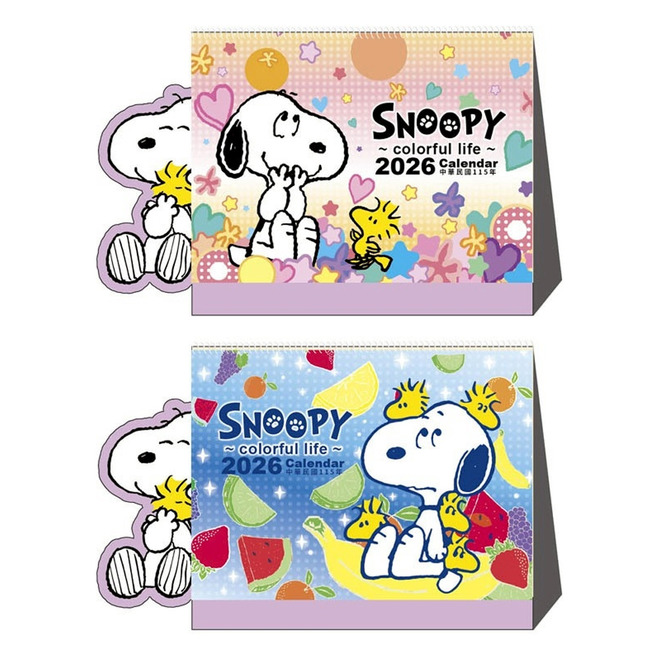 SNOOPY 2026年36K造型三角桌曆