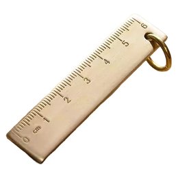 黃銅6cm尺鑰匙圈