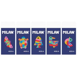 MILAN經典橡皮擦-幾何動物(5款)(款式隨機)