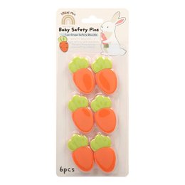 TRENI MINI-安全別針胡蘿蔔-6入