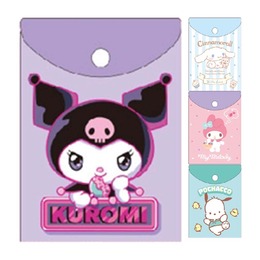三麗鷗 直式透明按釦便條紙