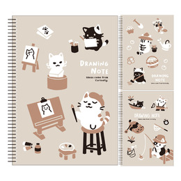 喵語慢活 18K 側翻活頁素描本