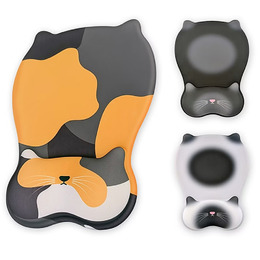 aibo 貓咪造型舒壓護腕滑鼠墊