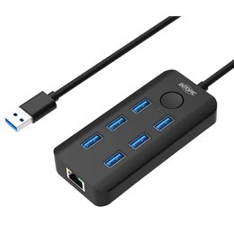 INTOPIC USB3.2&RJ45 集線器(黑色)