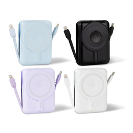 aibo 無線磁吸+PD+自帶雙線 數顯行動電源