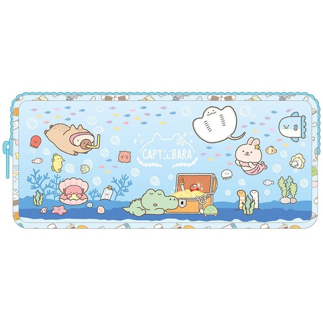 水豚雙拉筆袋
