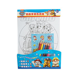 汪汪隊色鉛筆著色畫組-PW19521
