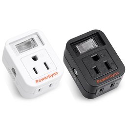PowerSync 2P/3P1開2插防雷擊壁插