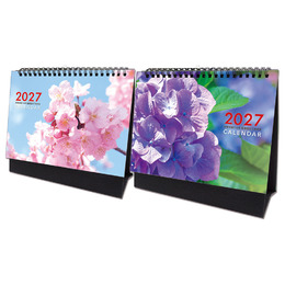 2027年 花兒三角桌曆A