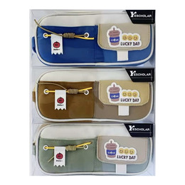 趣味生活手提附袋筆袋(款式隨機出貨)