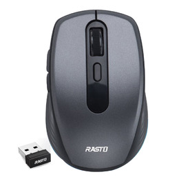 RASTO 銀翼六鍵式超靜音無線滑鼠 RM29