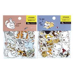 萌毛星球透明貼紙包